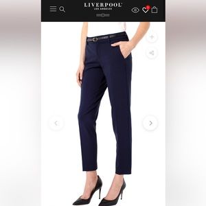 Like new, Liverpool cadet blue stretch, ponte  trousers